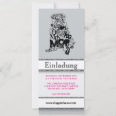 Mops-Hunde-Einladungen Einladung (Rückseite)