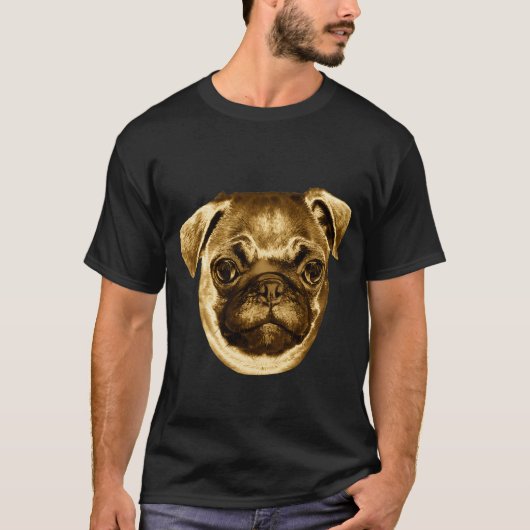 Mops-Hunde-Express T-Shirt (Vorderseite)