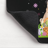 Mops Hunde Happy Ostereier HUNDERT Ostern Mousepad (Ecke)