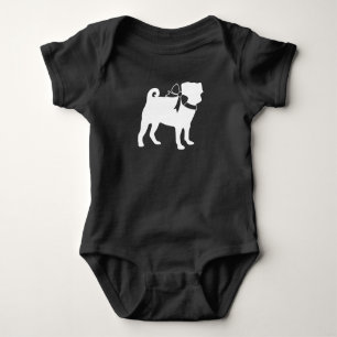 Mops Hunde Kinderdusche Graues Welpengeschlecht ne Baby Strampler