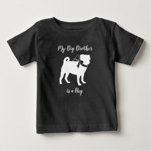 Mops Hunde Kinderdusche Graues Welpengeschlecht ne Baby T-shirt