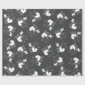 Mops Hunde Kinderdusche Graues Welpengeschlecht ne Geschenkpapier (Flach)