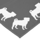 Mops Hunde Kinderdusche Graues Welpengeschlecht ne Tischdecke (Schrägansicht)