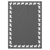 Mops Hunde Kinderdusche Graues Welpengeschlecht ne Tischdecke (Vorderseite)