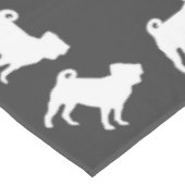 Mops Hunde Kinderdusche Graues Welpengeschlecht ne Tischdecke (Schrägansicht)