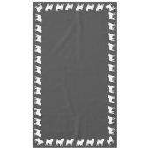 Mops Hunde Kinderdusche Graues Welpengeschlecht ne Tischdecke (Vorderseite)