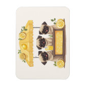 Mops Hunde Lemonade Stand Magnet (Vertikal)