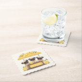 Mops Hunde Lemonade Stand Untersetzer (Vor Ort)