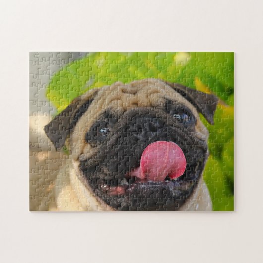 Mops Hunde. Puzzle (Horizontal)