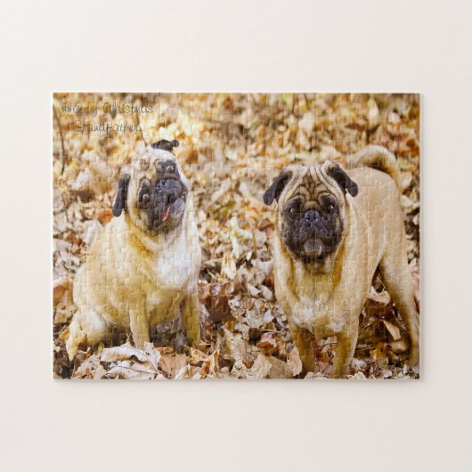 Mops Hunde. Puzzle (Horizontal)