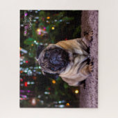 Mops Hunde. Puzzle (Vertikal)