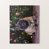 Mops Hunde. Puzzle (Vertikal)