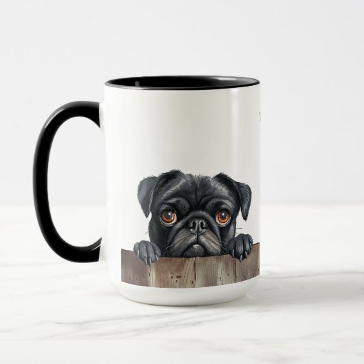 Mops Hunde Tasse (Links)