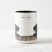 Mops Hunde Tasse (Zentrum)