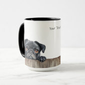 Mops Hunde Tasse (Vorderseite Links)