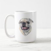 Mops Hunde Tasse | 15 oz (Links)