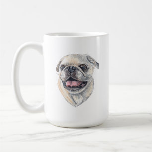 Mops Hunde Tasse   15 oz