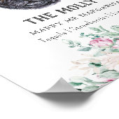 Mops Hunde Unterschrift Trinkzeichen Poster (Ecke)