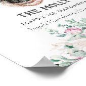 Mops Hunde Unterschrift Trinkzeichen Poster (Ecke)
