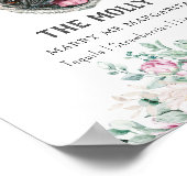 Mops Hunde Unterschrift Trinkzeichen Poster (Ecke)