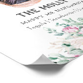 Mops Hunde Unterschrift Trinkzeichen Poster (Ecke)