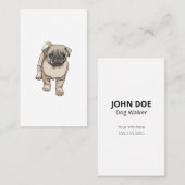 Mops-Hunde-Visitenkarten Visitenkarte (Vorne/Hinten)