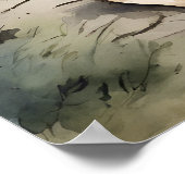 Mops - Hundebeitschrift Poster (Ecke)