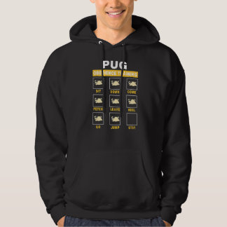Mops Hundebordience Training Funny Puppy Guide to Hoodie