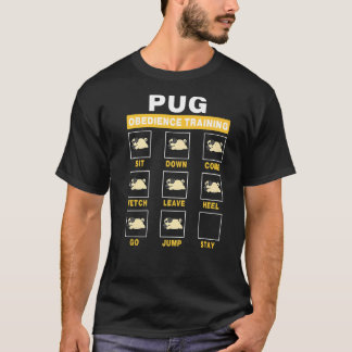 Mops Hundebordience Training Funny Puppy Guide to  T-Shirt