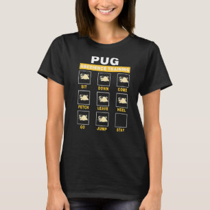 Mops Hundebordience Training Funny Puppy Guide to  T-Shirt