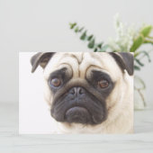 Mops-Hundeeinladung Einladung (Stehend Vorderseite)