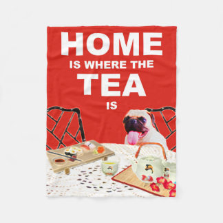 Mops-HundeFleecethrow-Decke Fleecedecke