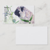 Mops-Hundegeschäfts-Karten Visitenkarte (Vorne/Hinten)