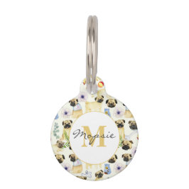 Mops Hundeliebhaber personalisiertes Haustier Haustiermarke