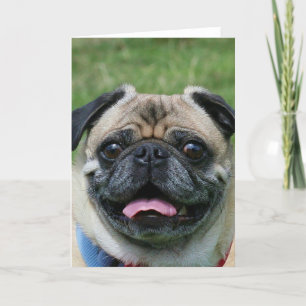 Mops-Hundenotecard Karte