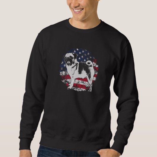 Mops-Hunderasse  32 Sweatshirt (Vorderseite)