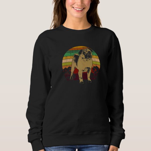 Mops-Hunderasse 43 Sweatshirt (Vorderseite)