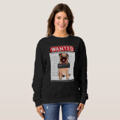Mops Hunderasse Carlin 17 Sweatshirt (Vorne ganz)