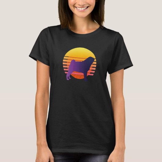 Mops Hunderasse Carlin  27 T-Shirt (Vorderseite)