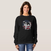 Mops Hunderasse Carlin 32 Sweatshirt (Vorne ganz)