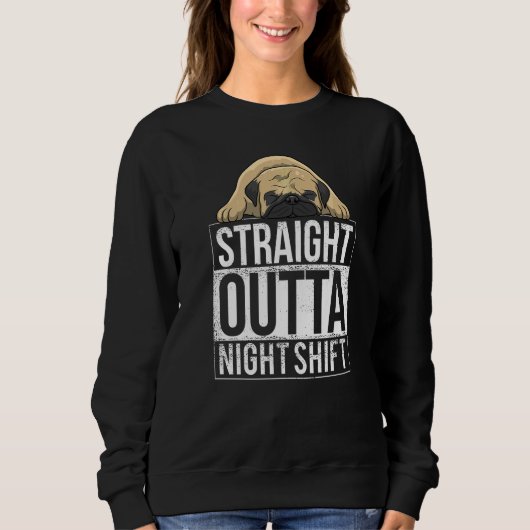 Mops Hunderasse Carlin 54 Sweatshirt (Vorderseite)