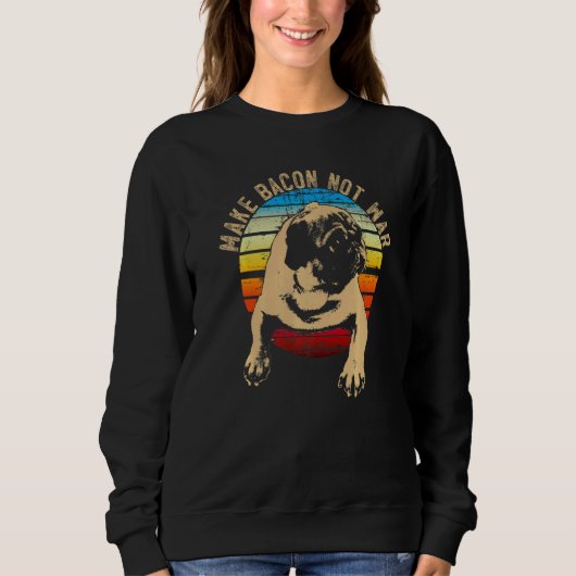 Mops-Hunderasse Carlin 6 Sweatshirt (Vorderseite)