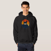 Mops-Hunderasse Retro 1 Hoodie (Vorne ganz)