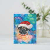 Mops-Hunderasse Weihnachten (Stehend Vorderseite)