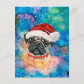 Mops-Hunderasse Weihnachten (Vorderseite)
