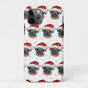 Mops-Hunderasse Weihnachtssterne Case-Mate iPhone Hülle