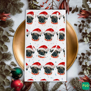 Mops-Hunderasse Weihnachtssterne Kleine Geschenktüte