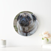 Mops-Hundeuhr Große Wanduhr (Zuhause)