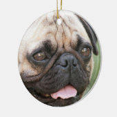 Mops-Hundeverzierung Keramik Ornament (Links)