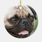 Mops-Hundeverzierung Keramik Ornament (Hinten)
